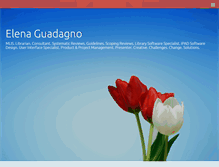 Tablet Screenshot of elenaguadagno.com